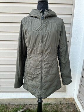 The North Face Women's Olive Hooded Packable Puffer Jacket